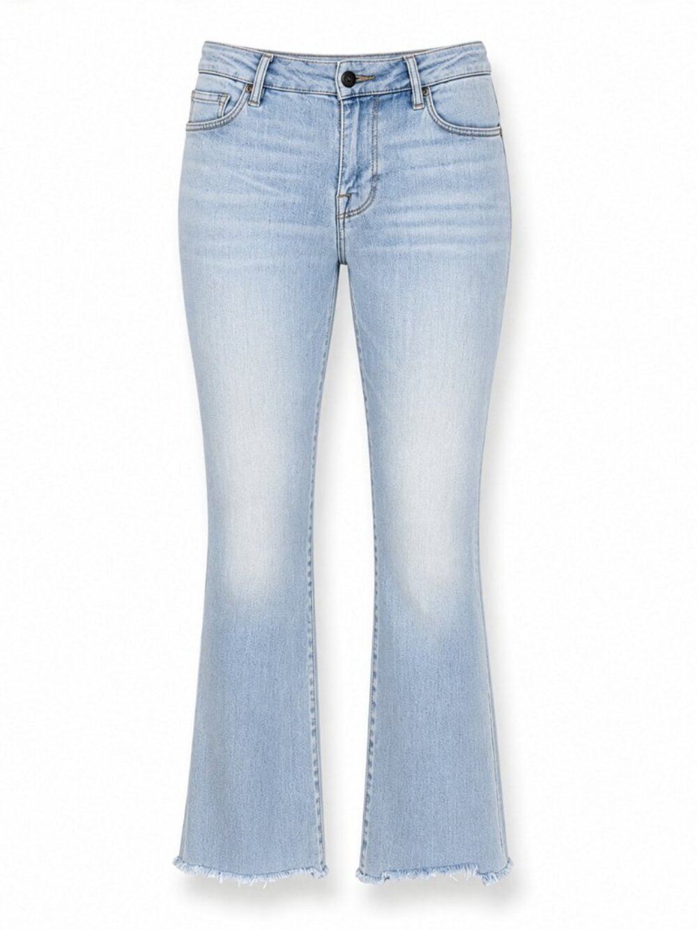 FRAME Le Crop Mini Boot Jeans 28 Alemany Road Light Wash LCMBRA801 - Picture 2 of 15